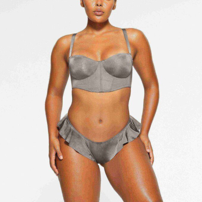 SKIMS LOGO SHINE BALCONETTE CORSET BIUSTONOSZ
