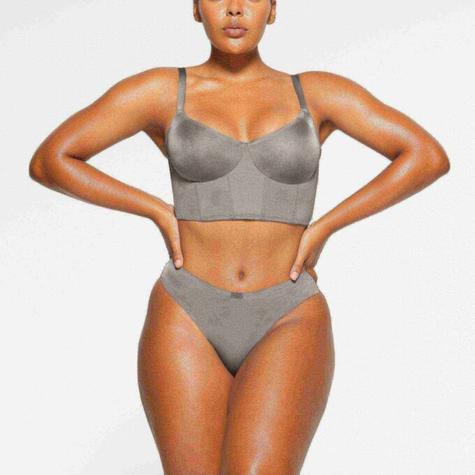 SKIMS LOGO SHINE DEMI CORSET BIUSTONOSZ SKIMS LOGO SHINE DEMI CORSET BIUSTONOSZ