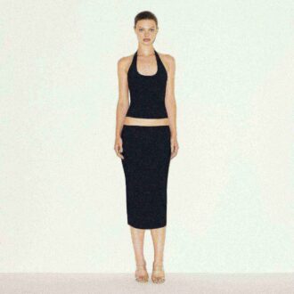 SPÓDNICA MIDI CLING MATTE