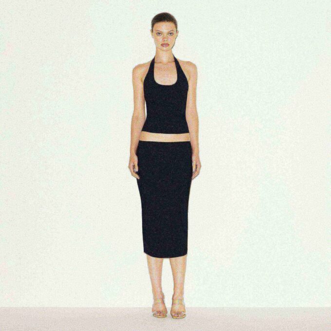 SPÓDNICA MIDI CLING MATTE SPÓDNICA MIDI CLING MATTE