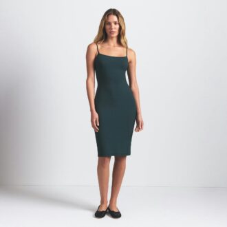 SUKIENKA SOFT LOUNGE MIDI SLIP DRESS