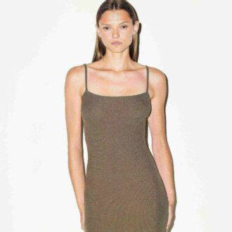 SUKIENKA SOFT LOUNGE MIDI SLIP DRESS