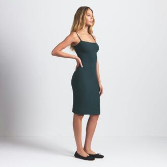 SUKIENKA SOFT LOUNGE MIDI SLIP DRESS