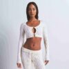 SWETER DZIANINOWY KRÓTKI KARDIGAN SWETER DZIANINOWY KRÓTKI KARDIGAN