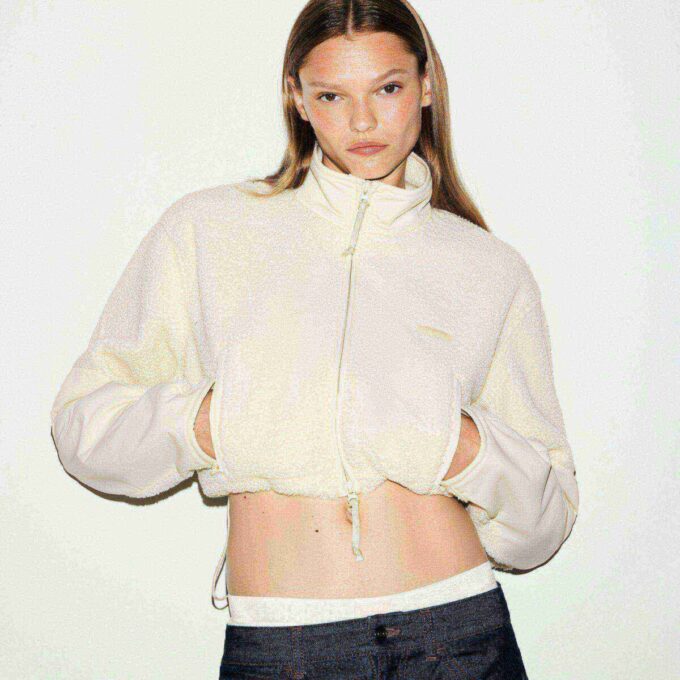 TEDDY FUNNEL NECK KRÓTKA KURTKA TEDDY FUNNEL NECK KRÓTKA KURTKA