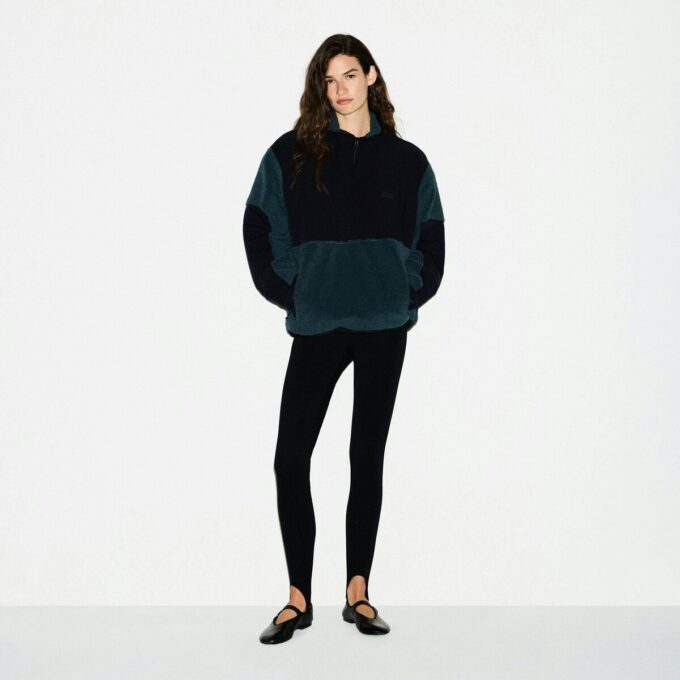 TEDDY OVERSIZE’OWY BLUZA Z ZAPIĘCIEM NA PÓŁ ZAMEK TEDDY OVERSIZE’OWY BLUZA Z ZAPIĘCIEM NA PÓŁ ZAMEK