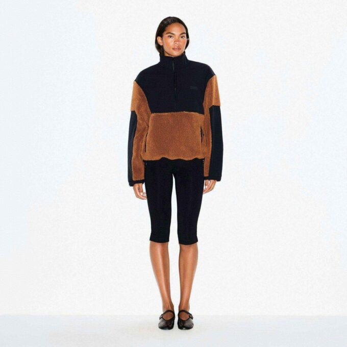 TEDDY OVERSIZE’OWY BLUZA Z ZAPIĘCIEM NA PÓŁ ZAMEK TEDDY OVERSIZE’OWY BLUZA Z ZAPIĘCIEM NA PÓŁ ZAMEK