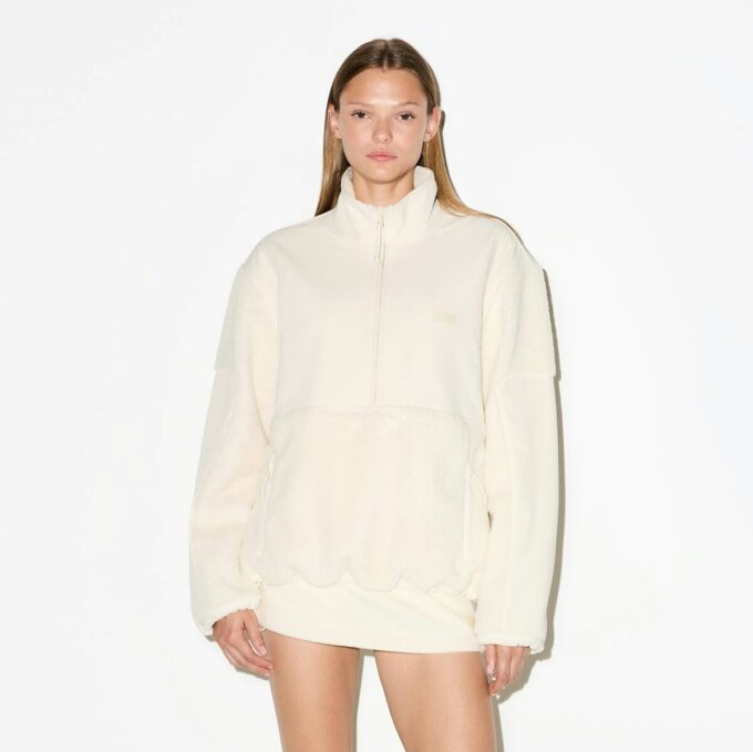 TEDDY OVERSIZE’OWY BLUZA Z ZAPIĘCIEM NA PÓŁ ZAMEK TEDDY OVERSIZE’OWY BLUZA Z ZAPIĘCIEM NA PÓŁ ZAMEK