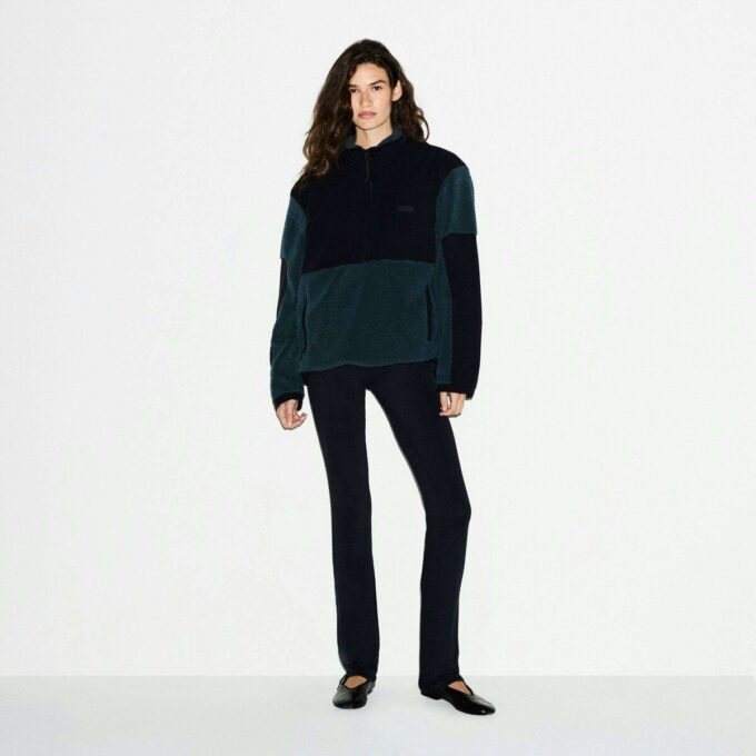 TEDDY OVERSIZE’OWY BLUZA Z ZAPIĘCIEM NA PÓŁ ZAMEK TEDDY OVERSIZE’OWY BLUZA Z ZAPIĘCIEM NA PÓŁ ZAMEK