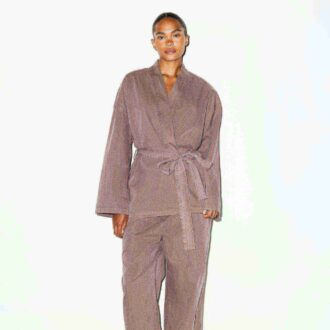 TKANY TOP OVERSIZE Z WIĄZANIEM WOVEN LOUNGE