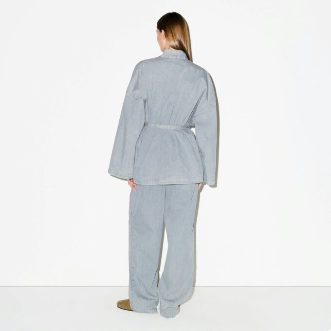 TKANY TOP OVERSIZE Z WIĄZANIEM WOVEN LOUNGE TKANY TOP OVERSIZE Z WIĄZANIEM WOVEN LOUNGE