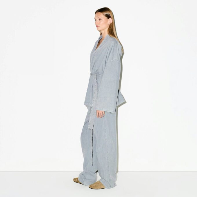 TKANY TOP OVERSIZE Z WIĄZANIEM WOVEN LOUNGE TKANY TOP OVERSIZE Z WIĄZANIEM WOVEN LOUNGE