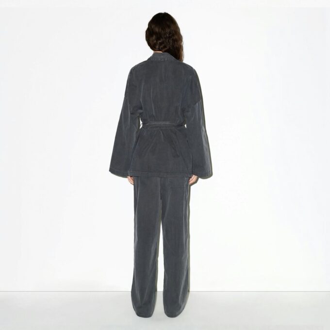 TKANY TOP OVERSIZE Z WIĄZANIEM WOVEN LOUNGE TKANY TOP OVERSIZE Z WIĄZANIEM WOVEN LOUNGE