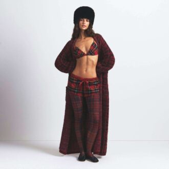 TRÓJKĄTNY BRALETTE DO SNU FLANELA