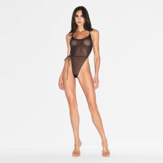 ULTRA CIENKIE SIATKOWE BODY BRIEF