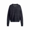 WEŁNIANY KASZMIROWY SWETER OVERSIZE Z DEKOLTEM W SZPIKU WEŁNIANY KASZMIROWY SWETER OVERSIZE Z DEKOLTEM W SZPIKU